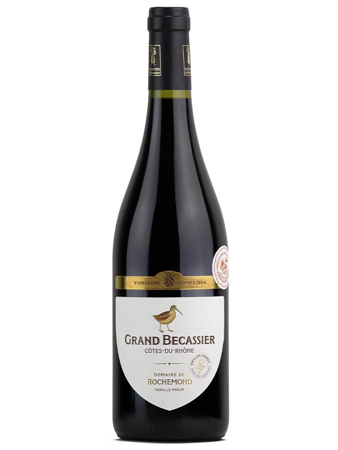 Grand Bécassier : vin rouge boisé Côte-Rhône 2021